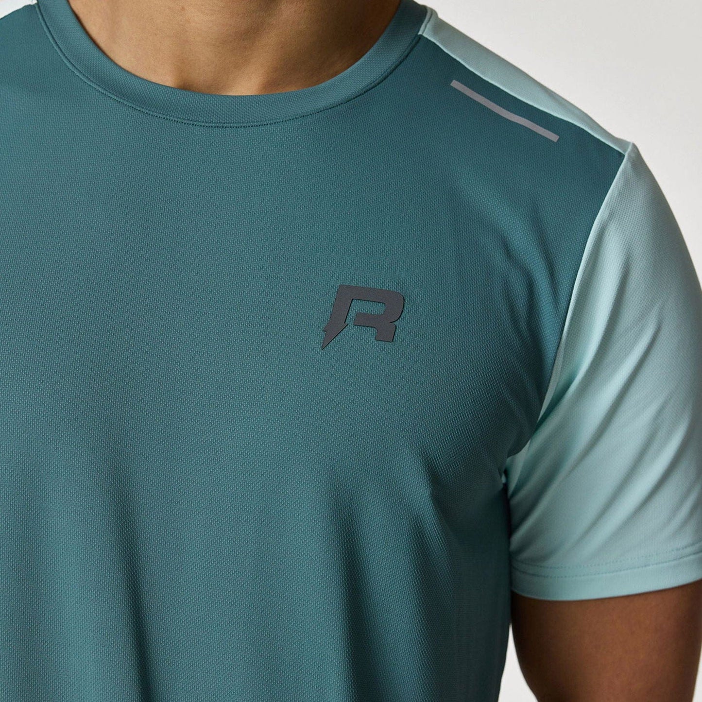 Reprimo Flight Tee 'Dark Forest Mint' — XXS — Top View