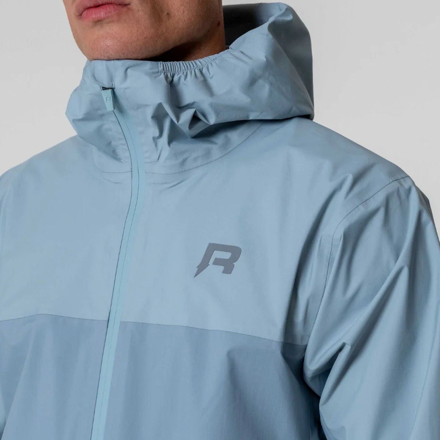 Reprimo Nova Windbreaker Jacket 'Aqua Dusky Blue' — XXS — Top View