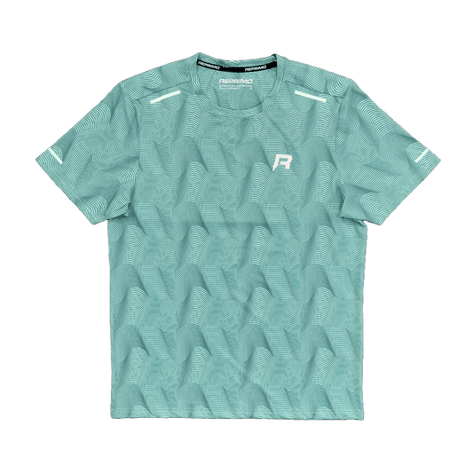Reprimo Ripple Tee 'Mint' — XXS — Side View