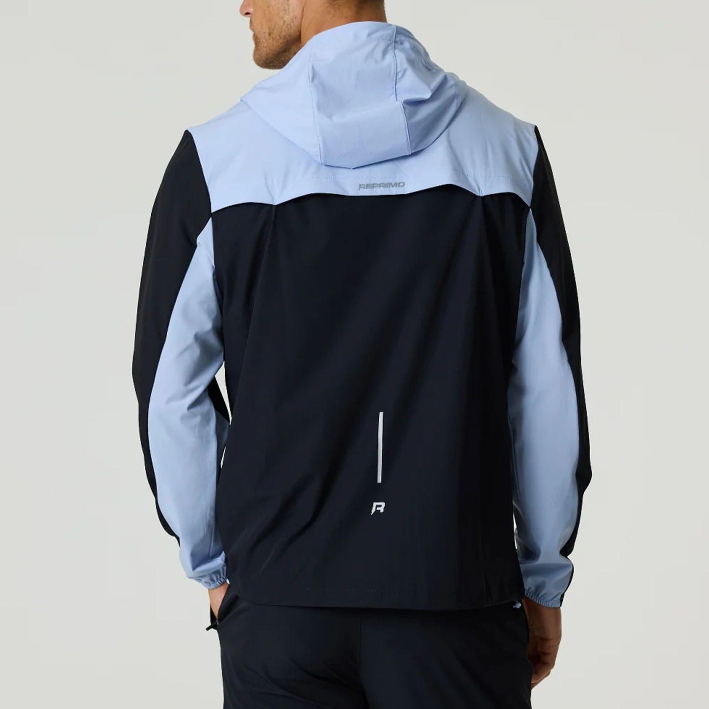 Reprimo Flight Windbreaker Jacket 'Black Dusky Sky' — XXS — Side View