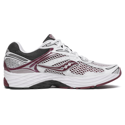 Saucony Progrid Omni 9 OG 'White Maroon' — UK 1 — Side View