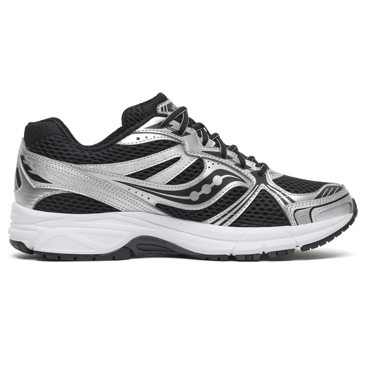 Saucony Grid Legacy 'Silver Black' — UK 1 — Side View
