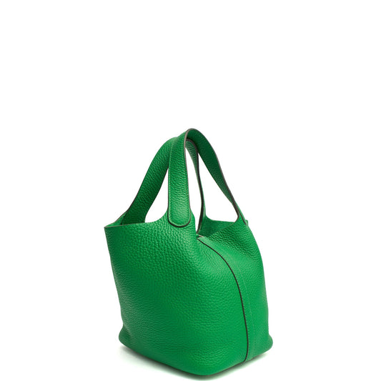 Hermes Picotin 18 in Bambou, Clemence Leather — Side View
