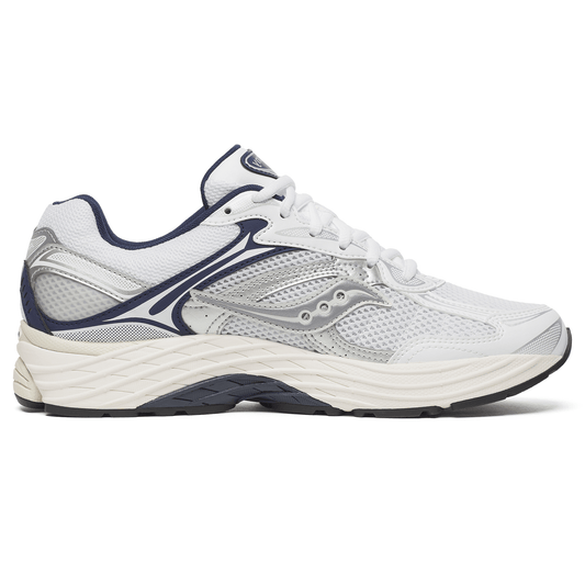 Saucony Progrid Omni 9 'White Navy' — UK 1 — Side View