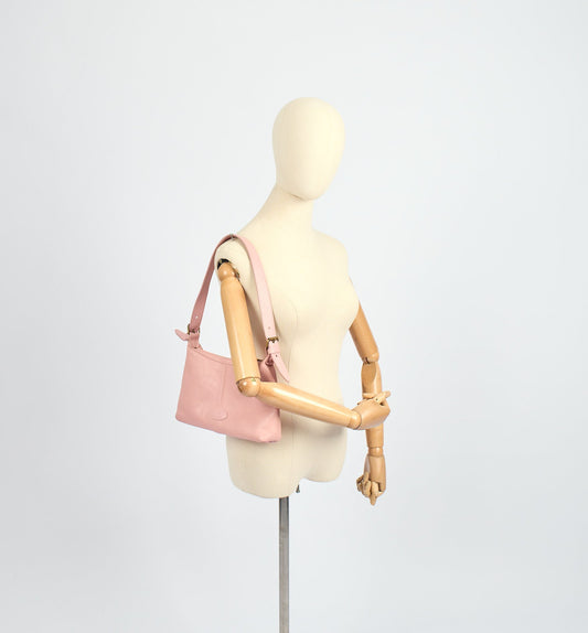 Mulberry Shoulder Bag Vintage Shoulder Bag in Pink, Leather — Side View
