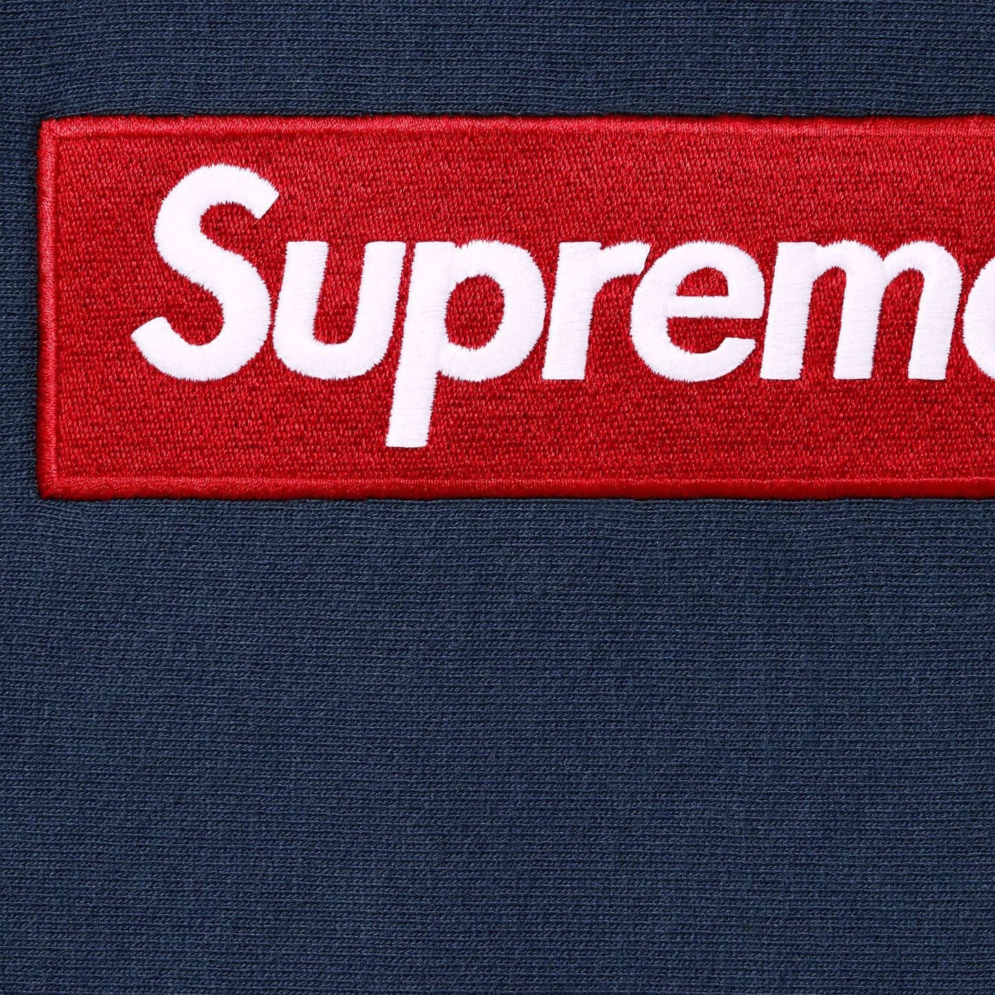 Supreme Box Logo Hoodie FW24 'Navy' — XXS — Side View