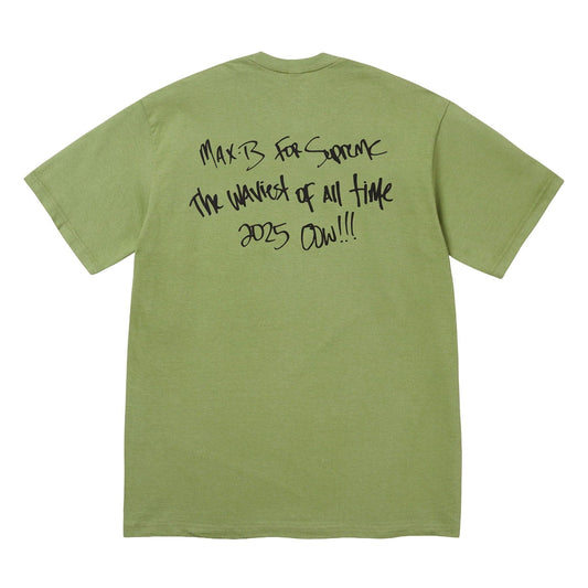 Supreme Max B Tee 'Moss' — XXS — Side View