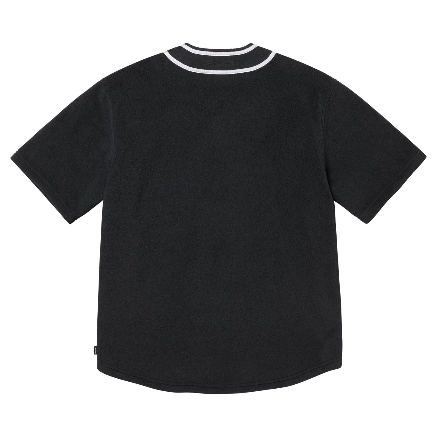 Supreme Polartec Baseball Jersey 'Black' — XXS — Side View