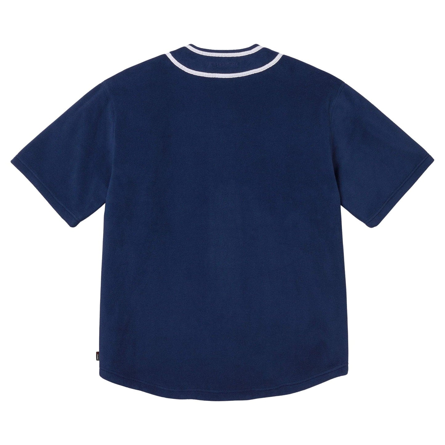 Supreme Polartec Baseball Jersey 'Navy' — XXS — Side View
