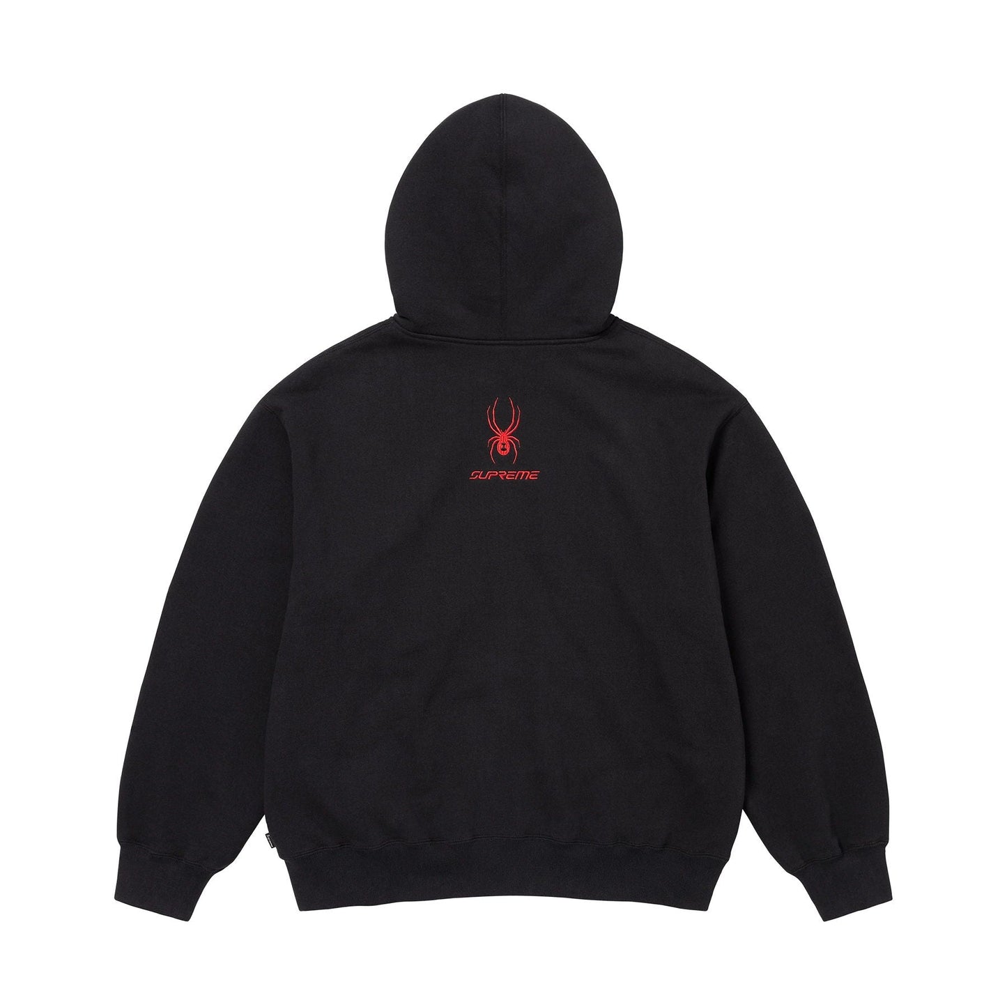 Supreme x Spyder Zip Up Hooded Sweatshirt 'Black' — XXS — Side View