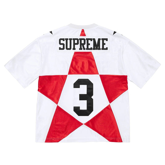 Supreme Star Football Jersey 'White' — XXS — Side View