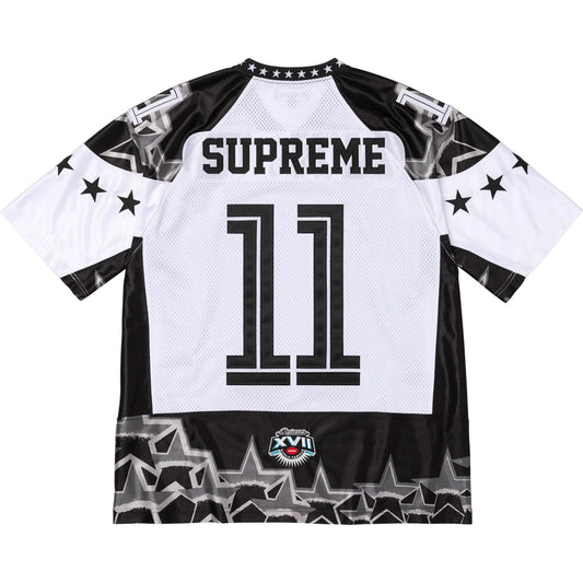 Supreme Stars Football Jersey 'Black' — XXS — Side View
