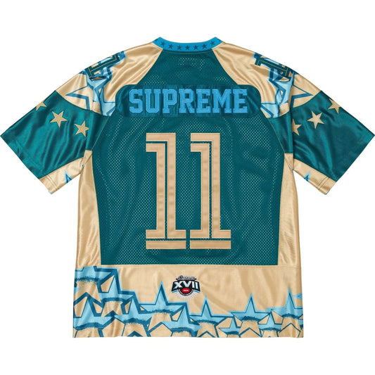 Supreme Stars Football Jersey 'Gold' — XXS — Side View