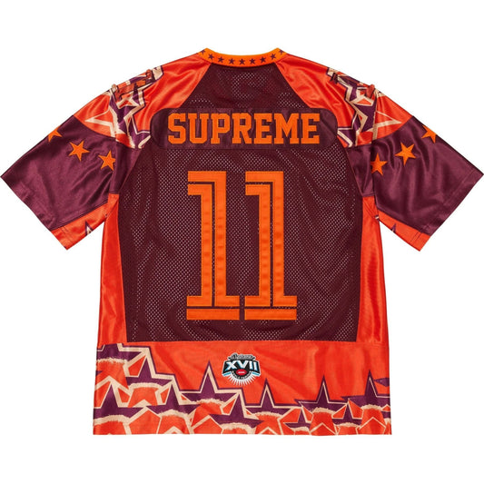 Supreme Star Football Jersey 'Orange' — XXS — Side View