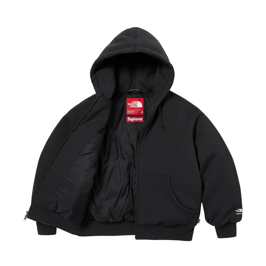 Supreme x The North Face Hooded Sweatshirt 'Black' — XXS — Side View