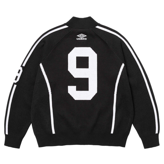Supreme x Umbro Zip-Up Sweatshirt 'Black' — XXS — Side View