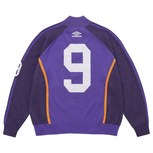 Supreme x Umbro Zip-Up Sweatshirt 'Purple' — XXS — Side View