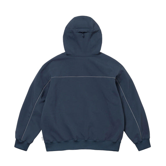 Supreme Windstopper Zip Up Hooded Sweatshirt 'Navy' — XXS — Side View