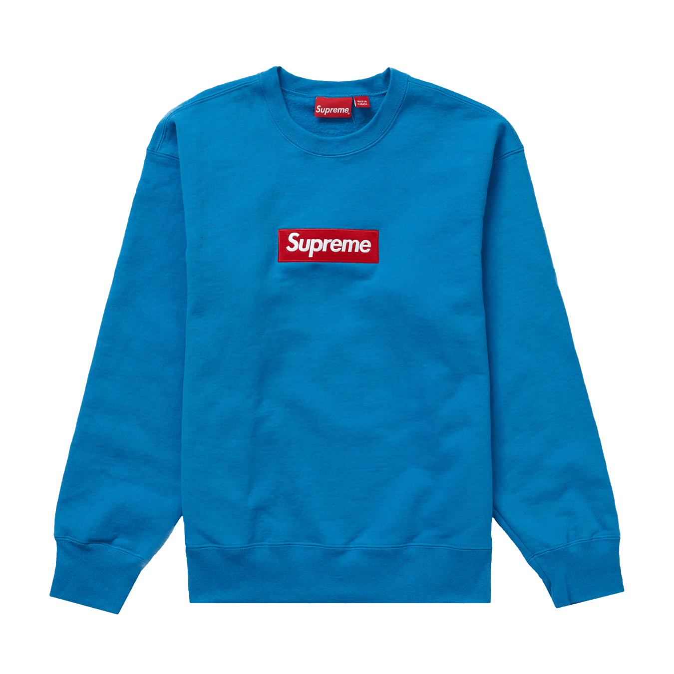 Supreme Box Logo Crewneck 'Blue' (FW22) — XXS — Front View