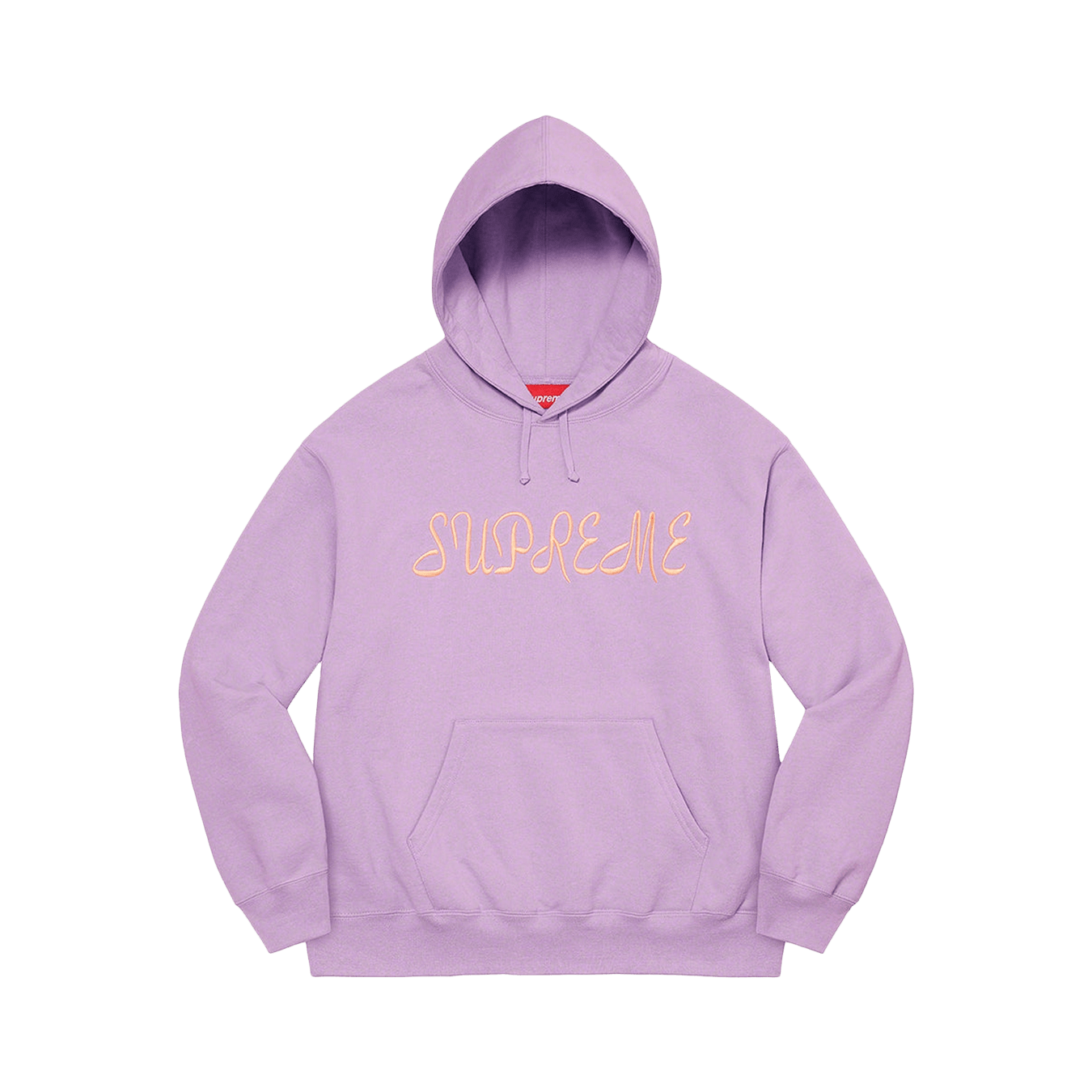 Supreme Script Hooded Sweatshirt 'Violet' — XXS — Front View
