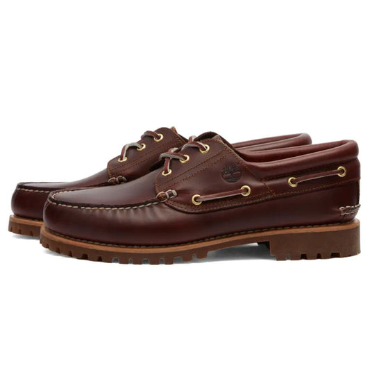 Timberland 3 Eye Lug Boat Shoe 'Burgundy' — UK 4.5 | EU 37 1/2 | US 5 — Side View