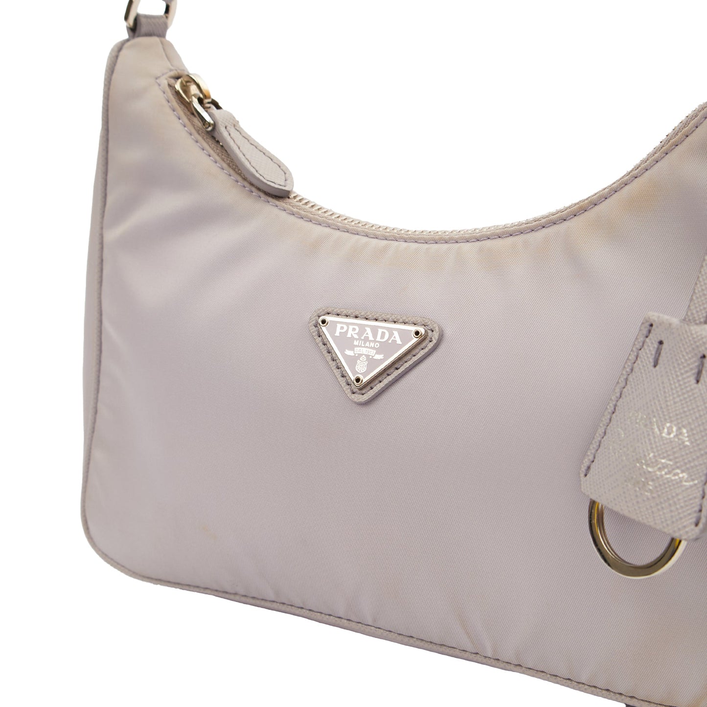 Prada Mini Bag Re-Edition 2005 Re-Nylon Bag in Purple, Nylon — Alternate View 12