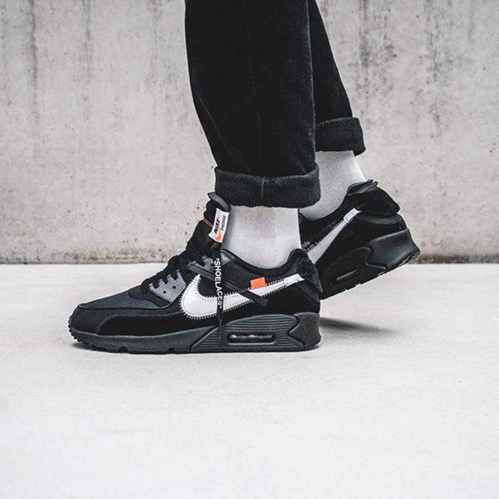 Off-White x Nike Air Max 90 Black — UK 3 | EU 35.5 | US 3.5 — Alternate View 7