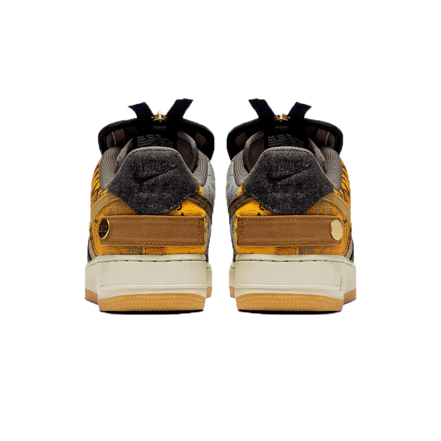 Travis Scott x Nike Air Force 1 Low PS 'Cactus Jack' — UK 10C | EU 27.5 | US 10.5C — Back View