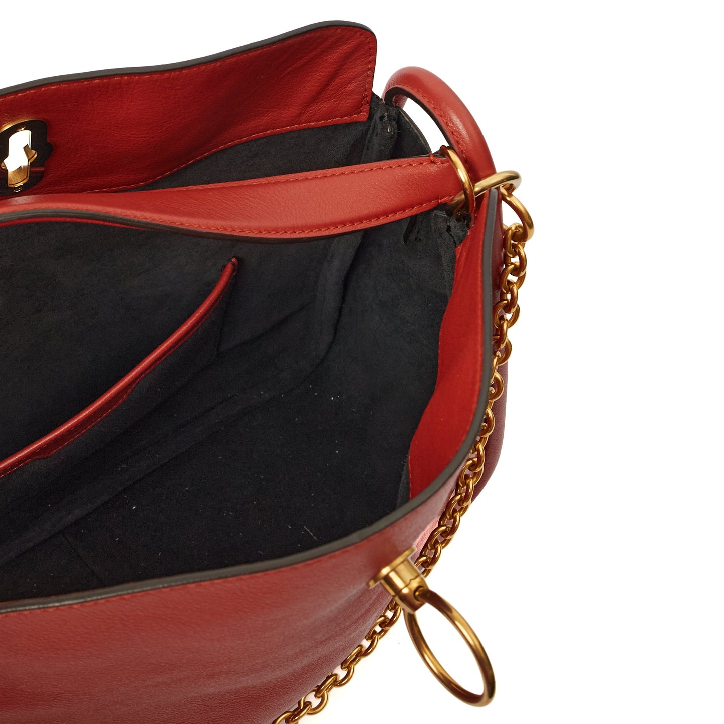 Mulberry Tote Leighton - Small in Red, Calfskin Leather — Alternate View 21