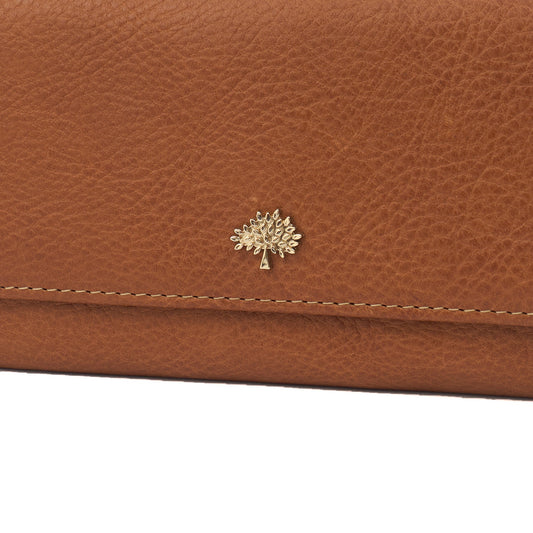Mulberry Purse Wallet in Oak, Leather — Side View
