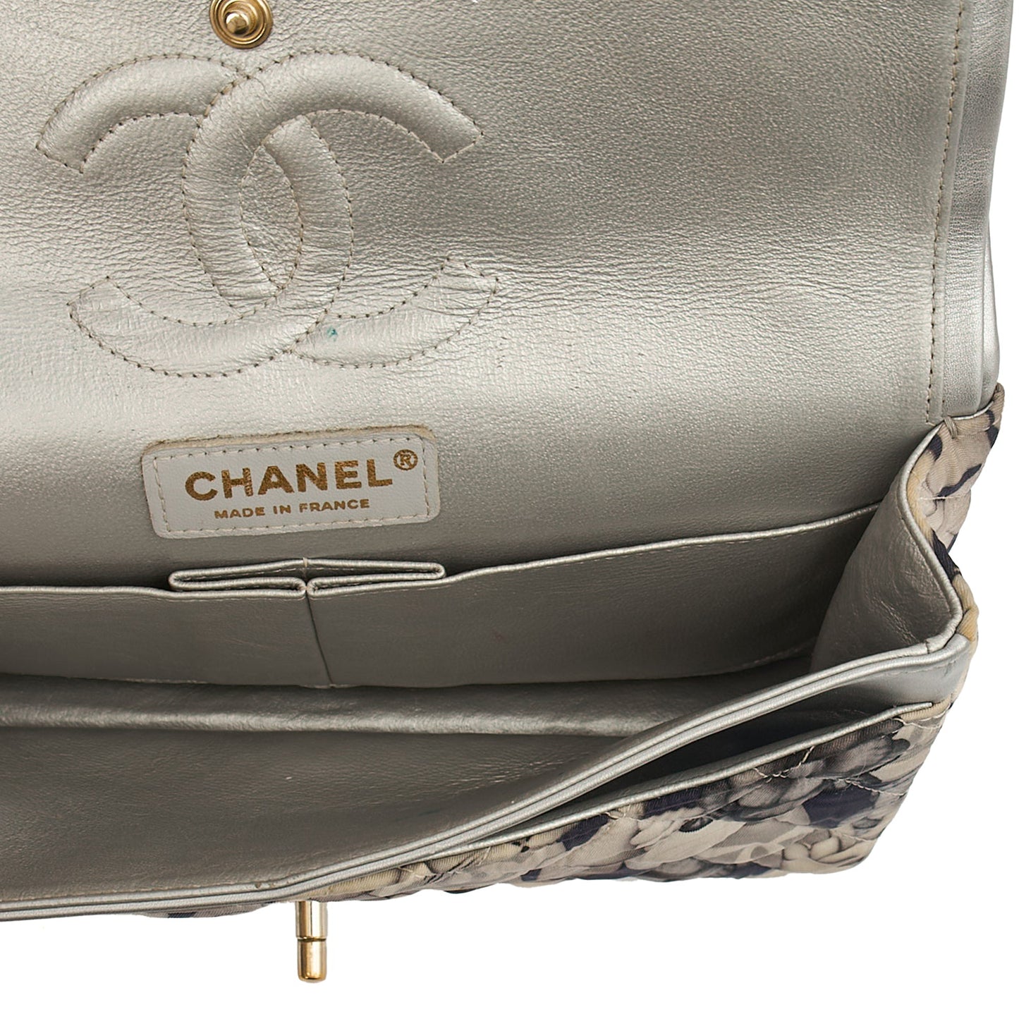 Chanel Shoulder Bag Classic Double Flap - Medium in Print, Fabric — Alternate View 11