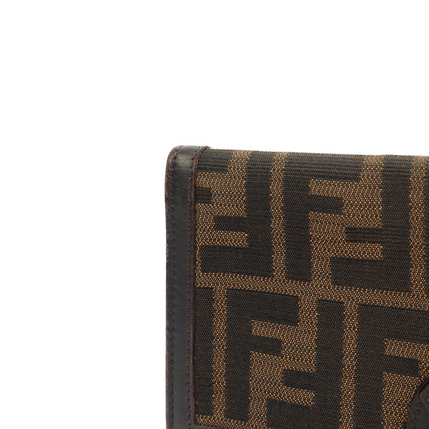 Fendi Purse Continental Wallet in Zucca FF, Canvas — Lifestyle View