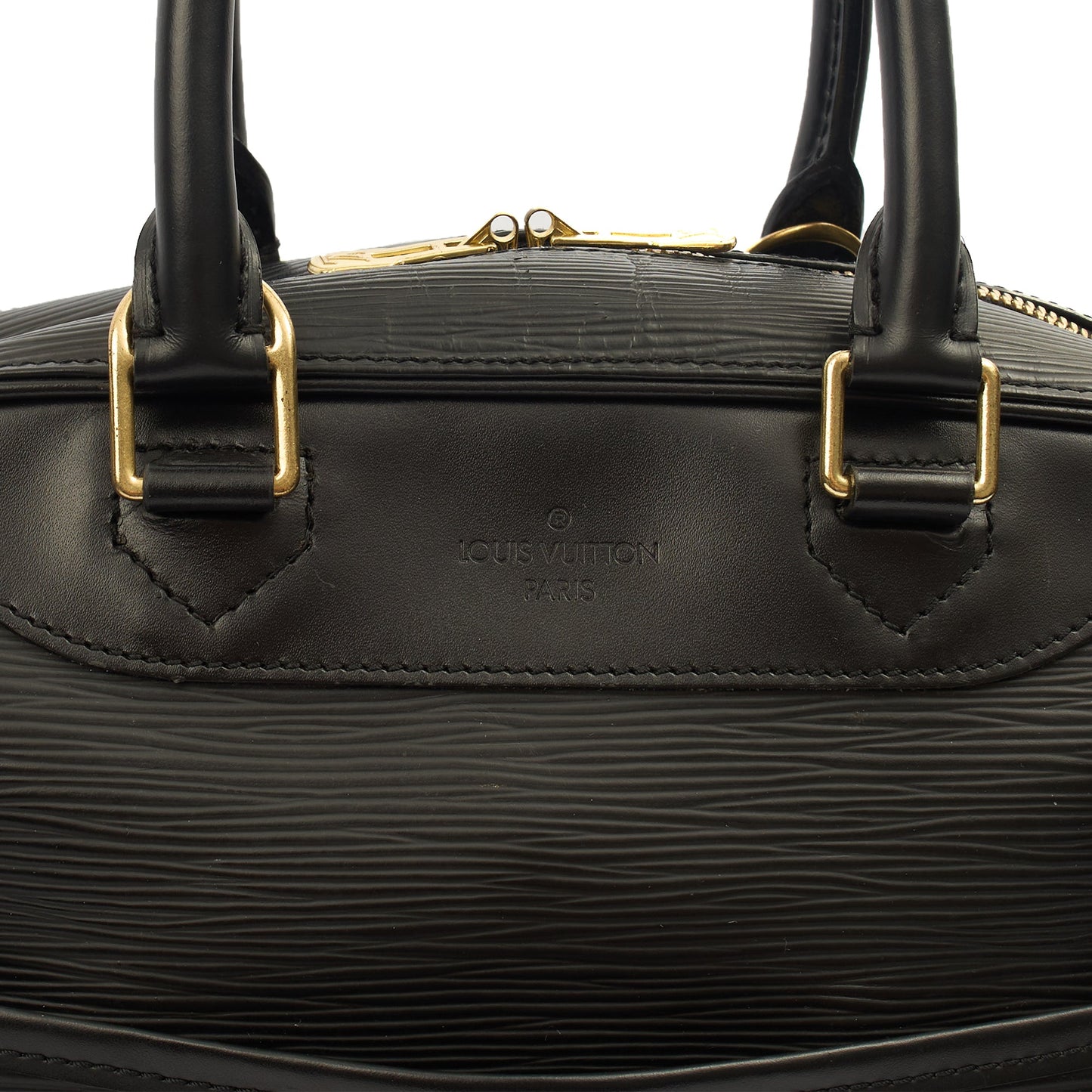 Louis Vuitton Top Handle Sorbonne in Black, Epi Leather — Alternate View 12