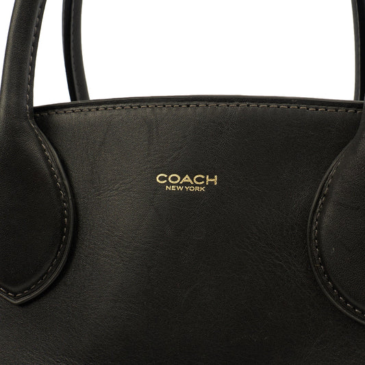 Coach Tote Soft Empire Carryall Bag 48 in Black, Leather — Side View