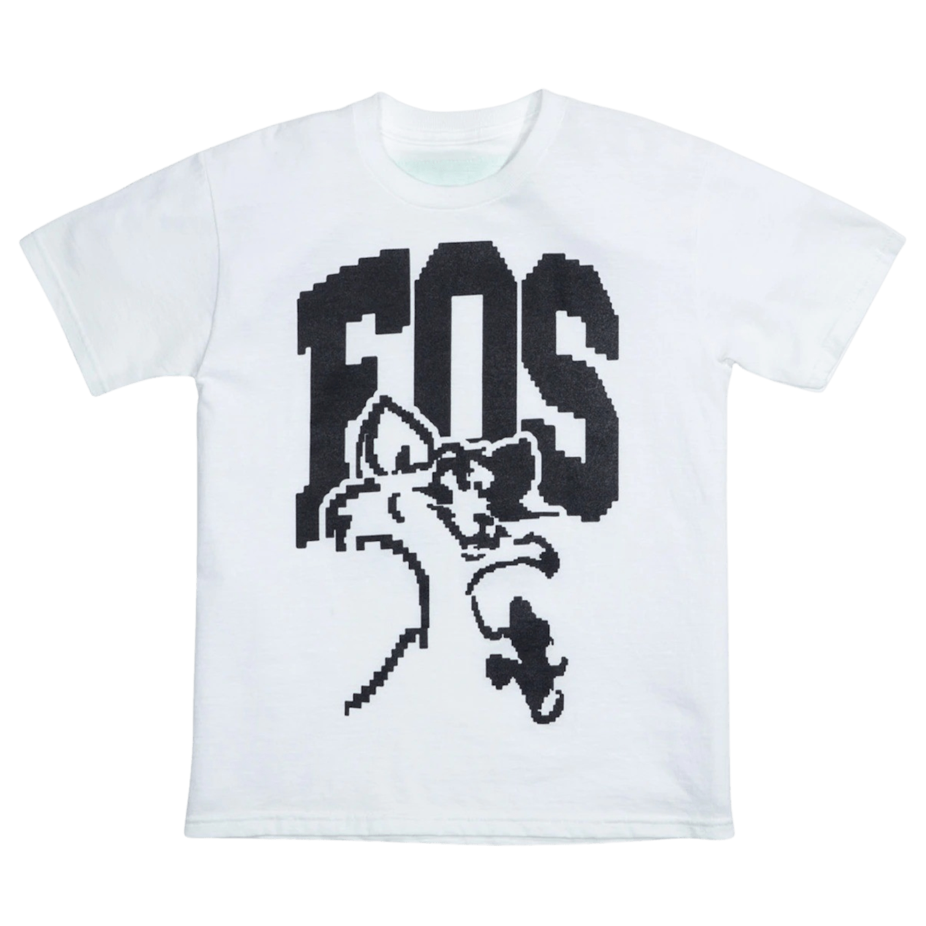 Virgil Abloh FOS CAT Pyrex Tee 'White' — XXS — Front View