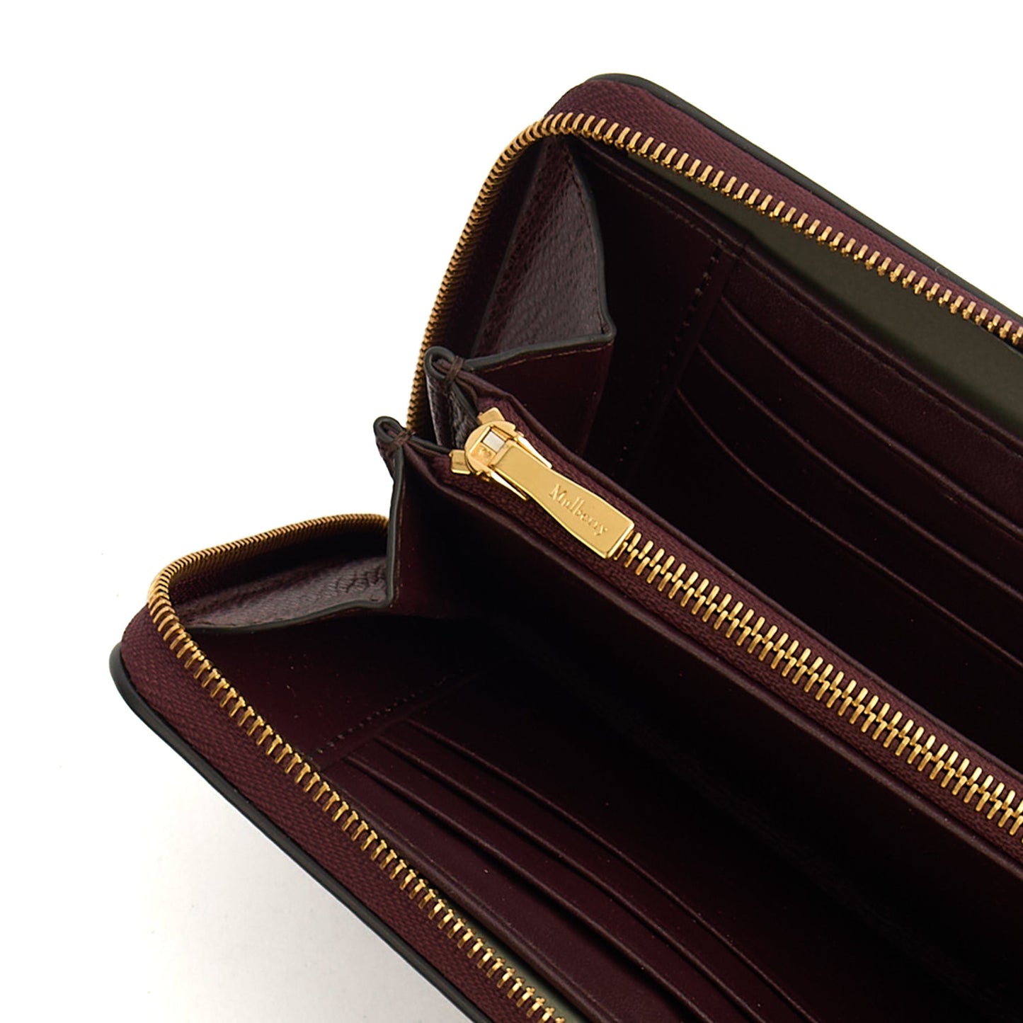 Mulberry Wallet Wallet in Oxblood, Calfskin Leather — Alternate View 7