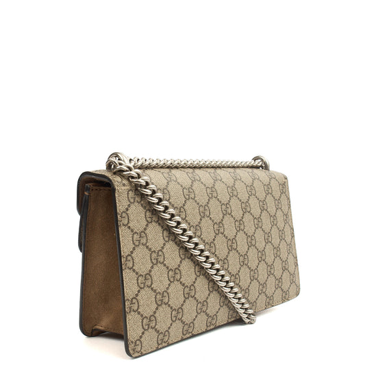 Gucci Cross Body Dionysus - Small in GG Supreme, Exotic Effect Leather — Side View