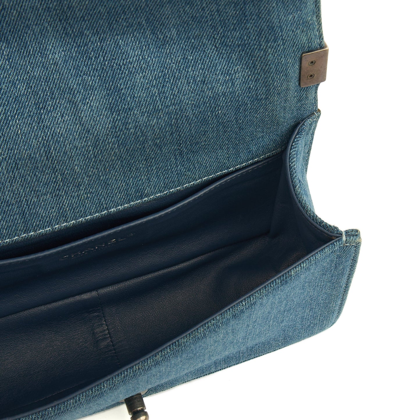Chanel Shoulder Bag Boy - Medium in Blue, Fabric — Alternate View 27