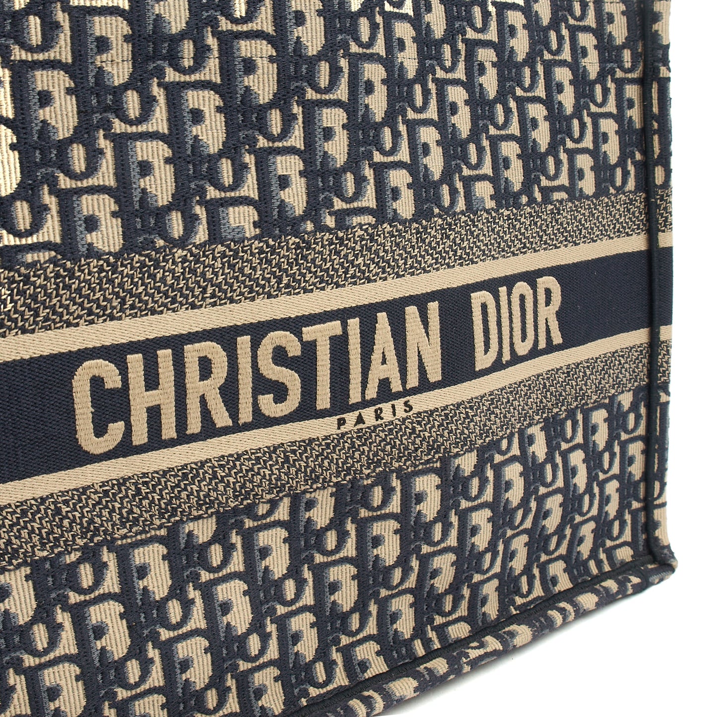 Christian Dior Tote Book Tote - Large in Blue, Fabric — Alternate View 12