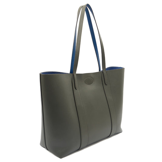 Mulberry Tote Bayswater Tote in Grey, Calfskin Leather — Side View