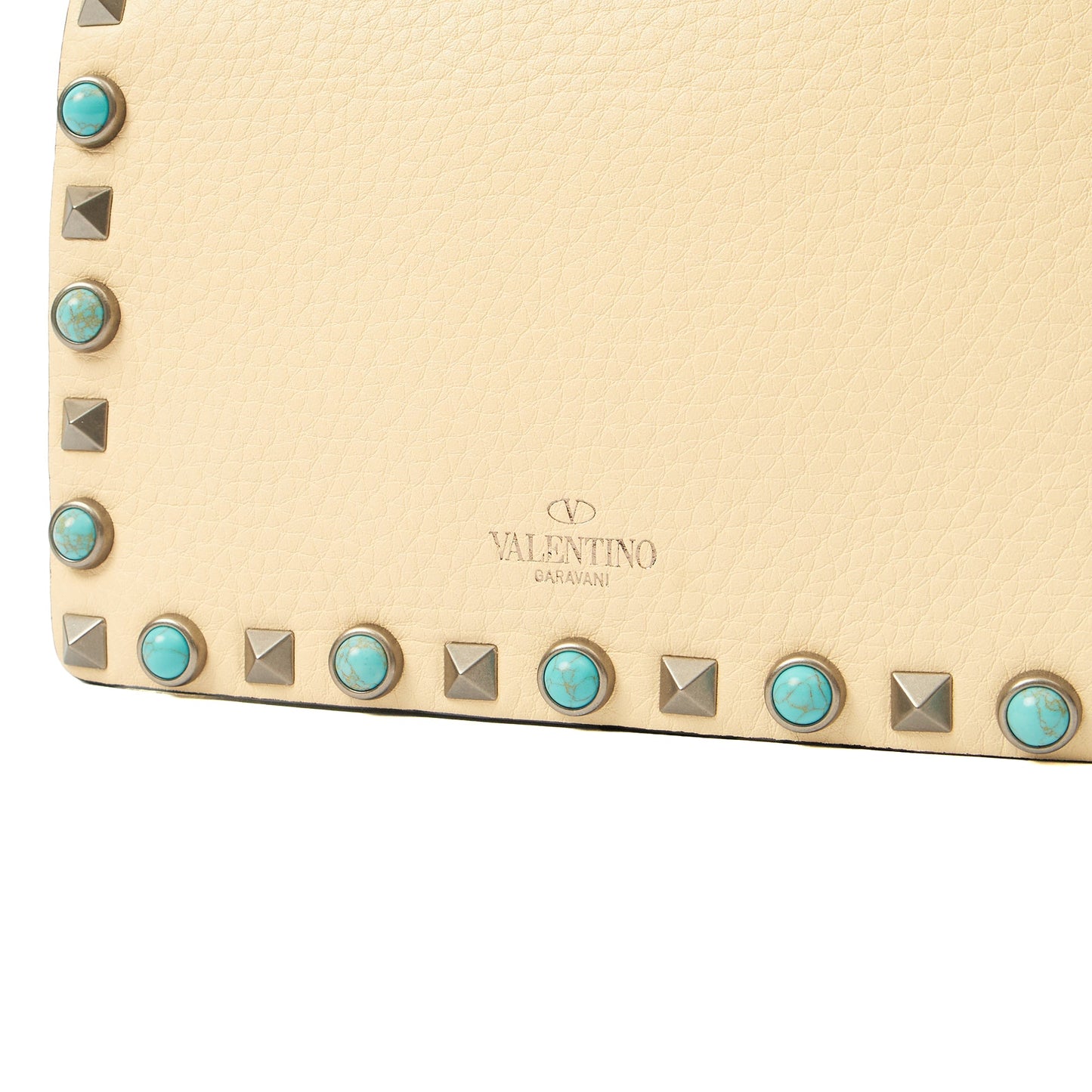Valentino Cross Body Rockstud Crossbody Bag - Small in Neutral, Leather — Lifestyle View