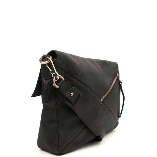 Loewe Cross Body Puzzle - Large in Black, Leather — Side View