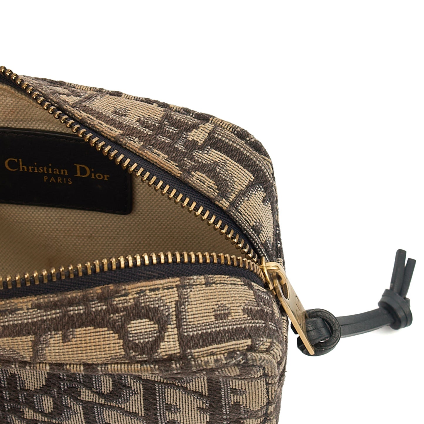 Christian Dior Cross Body Saddle Belt Pouch in Blue, Dior Oblique Embroidery — Alternate View 7