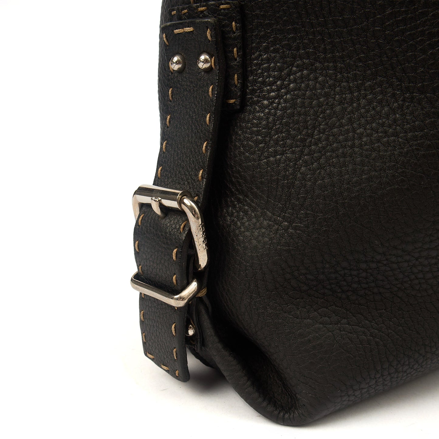 Fendi Tote Shoulder Bag in Black, Leather — Alternate View 18