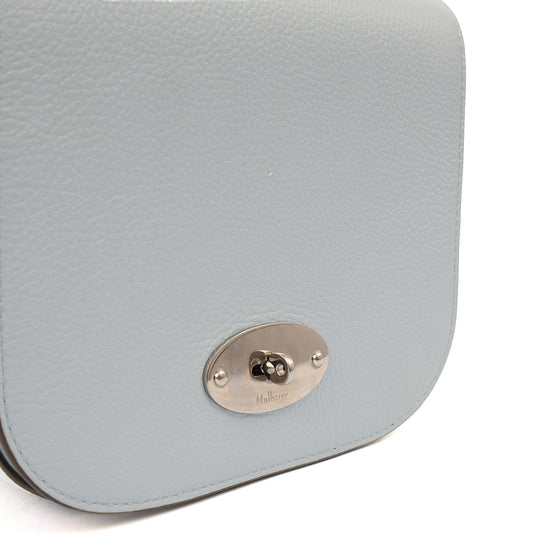 Mulberry Cross Body Darley Shoulder Bag - Small in Poplin Blue, Calfskin Leather — Side View