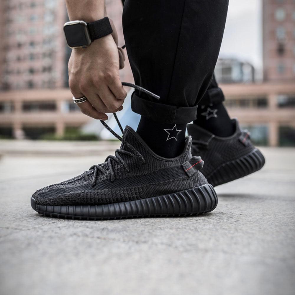 adidas Yeezy Boost 350 V2 Static Black Non-Reflective — 3 UK | 35.5 EU — Alternate View 7