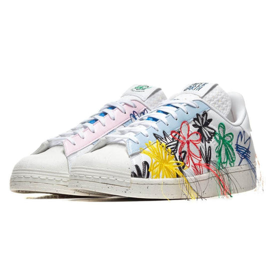 Sean Wotherspoon x adidas Superstar 'SuperEarth' — UK 3.5 | EU 36 | US 4 — Side View