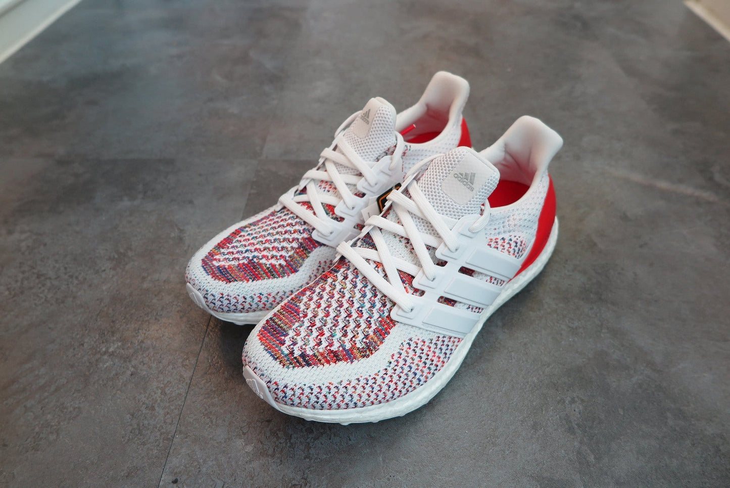 Adidas Ultra Boost Multicolor White-Red — UK 3.5 | EU 36 | US 4 — Alternate View 9