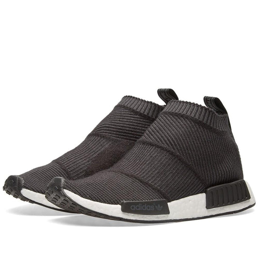 Adidas NMD_CS1 Primeknit Core Black-White — UK 3.5 | EU 36 | US 4 — Side View