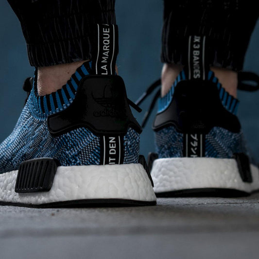ADIDAS NMD_R1 PK Collegiate Navy & Clear Sky — UK 3.5 | EU 36 | US 4 — Side View